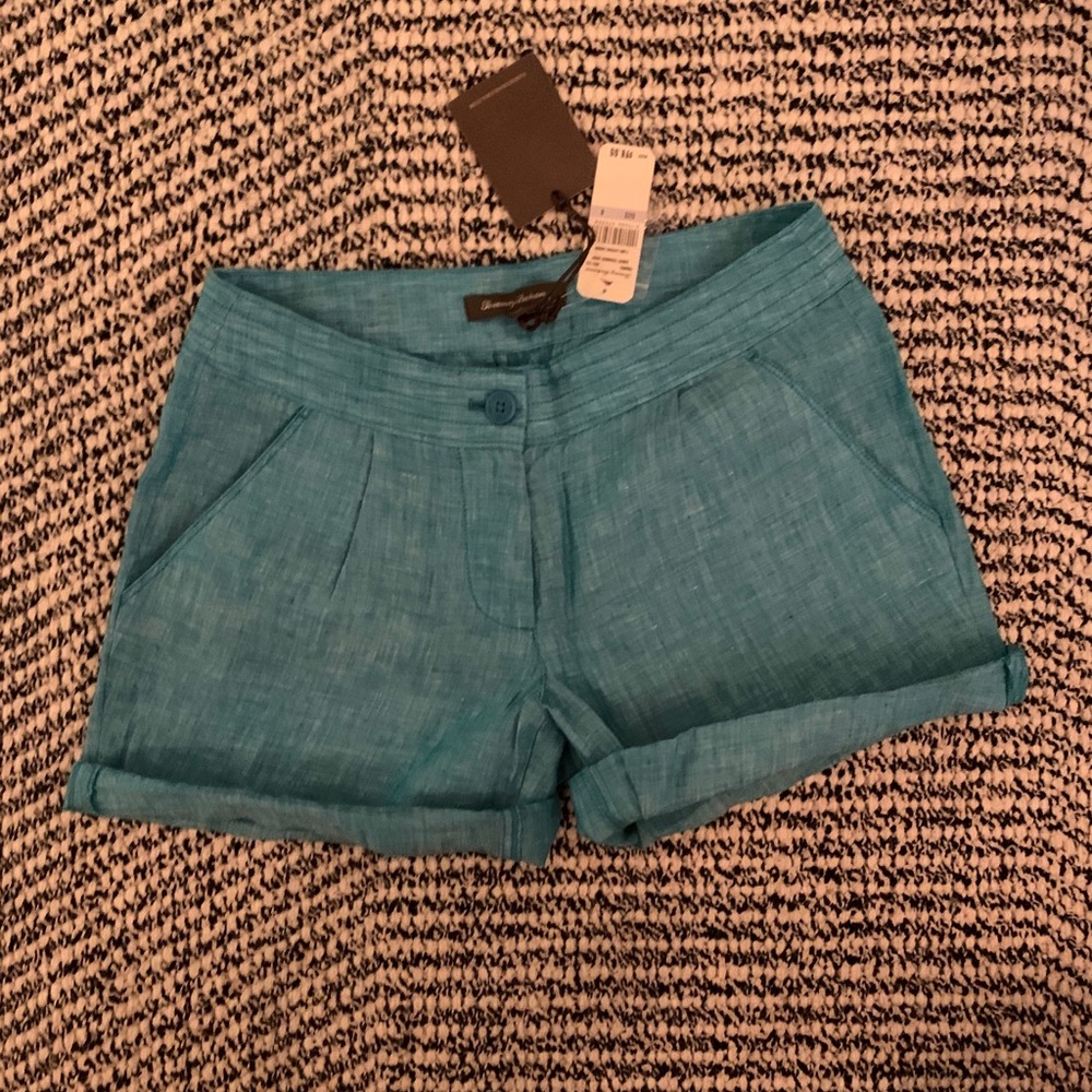 *NWT* Tommy Bahama blue linen shorts